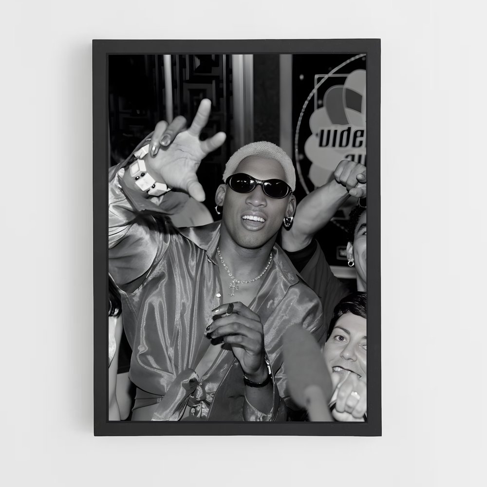 Poster Dennis de rodman – affiche Basketball (vue 2)